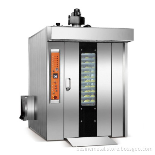 32 trays diesel power rotary oven